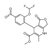 methyl 4-[2-(difluoromethoxy)-4-nitrophenyl]-2-methyl-5-oxo-4,7-dihydro-1H-furo[3,4-b]pyridine-3-carboxylate Structure