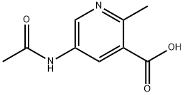 5-acetamido-2-methylpyridine-3-carboxylic acid Structure