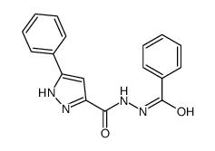 N'-benzoyl-3-phenyl-1H-pyrazole-5-carbohydrazide结构式