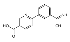 6-(3-carbamoylphenyl)pyridine-3-carboxylic acid结构式