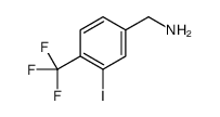 1-[3-Iodo-4-(trifluoromethyl)phenyl]methanamine Structure