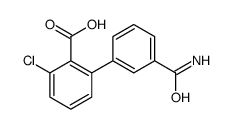 2-(3-carbamoylphenyl)-6-chlorobenzoic acid Structure