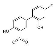4-(4-fluoro-2-hydroxyphenyl)-2-nitrophenol结构式