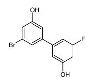 3-(3-bromo-5-hydroxyphenyl)-5-fluorophenol结构式