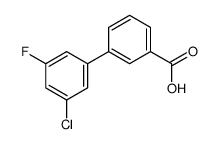 3-(3-chloro-5-fluorophenyl)benzoic acid结构式