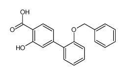 2-hydroxy-4-(2-phenylmethoxyphenyl)benzoic acid结构式