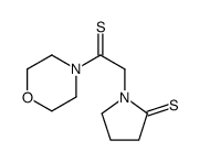 1-(2-morpholin-4-yl-2-sulfanylideneethyl)pyrrolidine-2-thione结构式