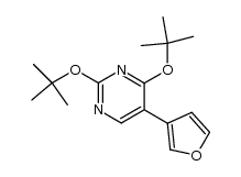 5-(3'-furyl)-2,4-di-t-butoxypyrimidine结构式