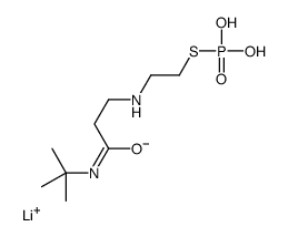 lithium,2-[[3-(tert-butylamino)-3-oxopropyl]amino]ethylsulfanyl-hydroxyphosphinate结构式