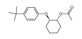 (+/-)-trans-1-acetoxy-2-(4-tert-butylphenoxy)cyclohexane Structure