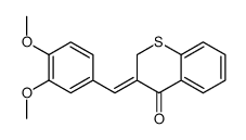 (3Z)-3-[(3,4-dimethoxyphenyl)methylidene]thiochromen-4-one结构式