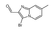 3-Bromo-7-Methyl-imidazo[1,2-a]pyridine-2-carbaldehyde Structure