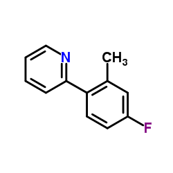 2-(4-Fluoro-2-methylphenyl)pyridine structure