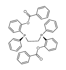 (RP,RP)-1,2-bis[(2-benzoyloxyphenyl)(phenyl)phosphino]ethane Structure