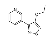 Pyridine, 3-(4-ethoxy-1,2,5-thiadiazol-3-yl)- (9CI) structure