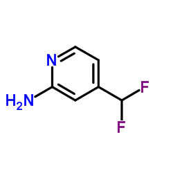 4-(二氟甲基)吡啶-2-胺结构式