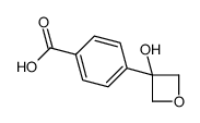 4-(3-羟基氧杂环丁-3-基)苯甲酸结构式