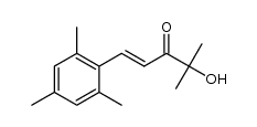 (1E)-4-hydroxy-1-mesityl-4-methylpent-1-en-3-one Structure