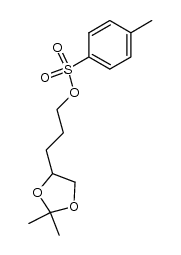 rac-2,2-dimethyl-4-(3'-hydroxypropyl)-1,3-dioxolan toluene-p-sulphonate结构式