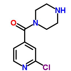 (2-Chloro-pyridin-4-yl)-piperazin-1-yl-Methanone hydrochloride structure