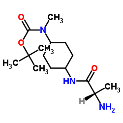 2-Methyl-2-propanyl [4-(alanylamino)cyclohexyl]methylcarbamate Structure