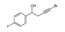 4-bromo-1-(4-fluorophenyl)but-3-yn-1-ol Structure