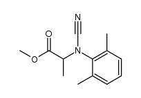 N-Cyan-N-(2,6-dimethylphenyl)-α-alaninmethylester Structure