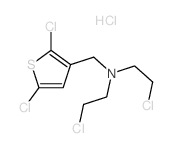 3-Thienylamine, N,N-bis(2-chloroethyl)-2,5-dichloro-, hydrochloride structure