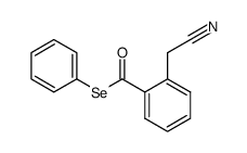 Se-phenyl 2-(cyanomethyl)benzenecarboselenoate Structure