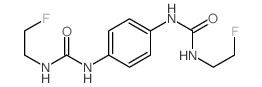 1-(2-fluoroethyl)-3-[4-(2-fluoroethylcarbamoylamino)phenyl]urea结构式