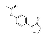 1-(p-Acetyloxyphenyl)-2-pyrrolidone结构式