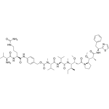 Vat-Cit-PAB-Monomethyl Dolastatin 10结构式