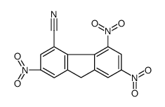 2,5,7-trinitro-9H-fluorene-4-carbonitrile结构式