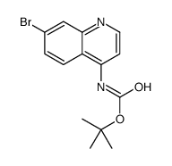 tert-butyl 7-bromoquinolin-4-ylcarbamate structure
