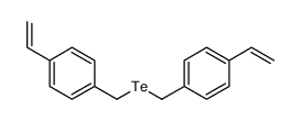 1-ethenyl-4-[(4-ethenylphenyl)methyltellanylmethyl]benzene结构式