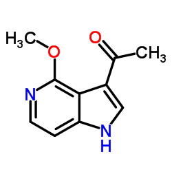 1-(4-Methoxy-1H-pyrrolo[3,2-c]pyridin-3-yl)ethanone结构式