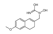 1-hydroxy-1-[(6-methoxy-3,4-dihydronaphthalen-2-yl)methyl]urea Structure