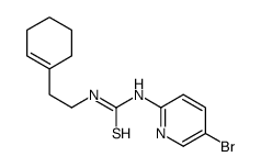 1-(5-bromopyridin-2-yl)-3-[2-(cyclohexen-1-yl)ethyl]thiourea Structure