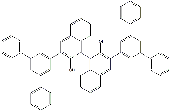 (S)-3,3'-BIS([1,1':3',1''-TERPHENYL]-5'-YL)-[1,1'-BINAPHTHALENE]-2,2'-DIOL Structure