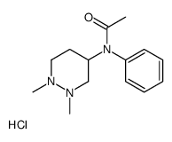 N-(1,2-dimethyldiazinan-4-yl)-N-phenyl-acetamide hydrochloride结构式