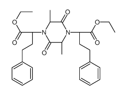 (α1S,α4S,2S,5S)-2,5-Dimethyl-3,6-dioxo-α1,α4-bis(2-phenylethyl)-1,4-piperazinediacetic Acid 1,4-Diethyl Ester结构式
