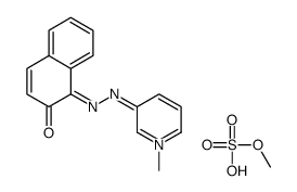 (1Z)-1-[(1-methylpyridin-1-ium-3-yl)hydrazinylidene]naphthalen-2-one,methyl sulfate结构式