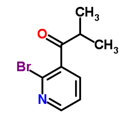 1-(2-Bromo-3-pyridinyl)-2-methyl-1-propanone结构式