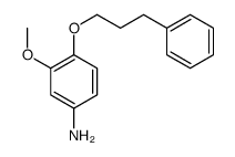 3-methoxy-4-(3-phenylpropoxy)aniline Structure
