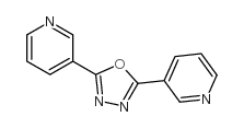 Pyridine,3,3'-(1,3,4-oxadiazole-2,5-diyl)bis- Structure