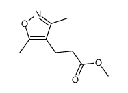 3-(3,5-二甲基异恶唑-4-基)丙酸甲酯结构式