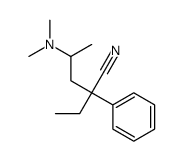 4-(Dimethylamino)-2-ethyl-2-phenylpentanenitrile Structure