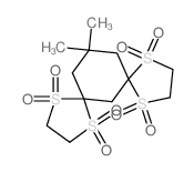 13,13-dimethyl-1λ6,4λ6,8λ6,11λ6-tetrathiadispiro[4.1.47.35]tetradecane 1,1,4,4,8,8,11,11-octaoxide结构式