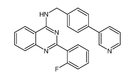 2-(2-fluorophenyl)-N-(4-(pyridin-3-yl)benzyl)quinazolin-4-amine Structure