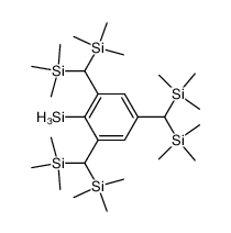 {2,4,6-tris[bis(trimethylsilyl)methyl]phenyl}silane结构式